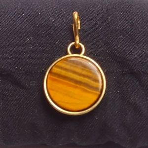 ALEX AND ANI Tiger's Eye Gemstone Charm